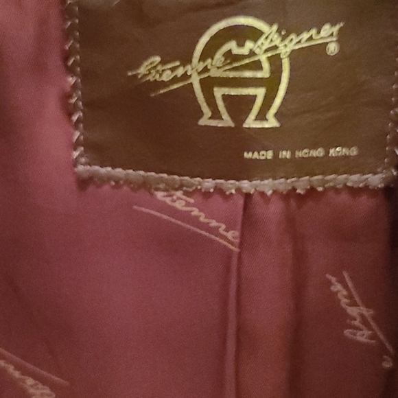 Vintage Genuine Leather Etienne Aigner Blazer - Picture 4 of 11